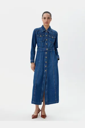 LUISA SPAGNOLI Sukienka jeansowa Pagella 541651 Regular Fit