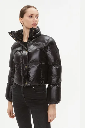 Elisabetta Franchi Kurtka zimowa PI-55D-36E2-V490 Cropped Fit