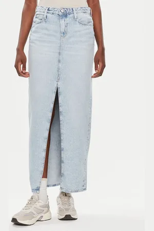 Calvin Klein Spódnica jeansowa J20J222814 Regular Fit
