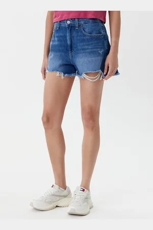 Tommy Hilfiger Szorty jeansowe DW0DW20096 Regular Fit