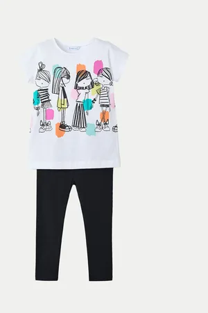Mayoral Komplet t-shirt i legginsy 3713 Regular Fit