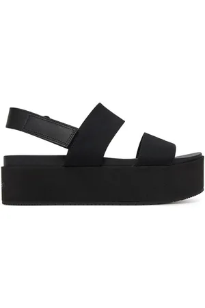 Calvin Klein Sandały Flatform Sandal Sling In YW0YW01788