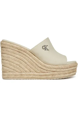 Calvin Klein Espadryle Wedge Rope Slide Mg YW0YW01699