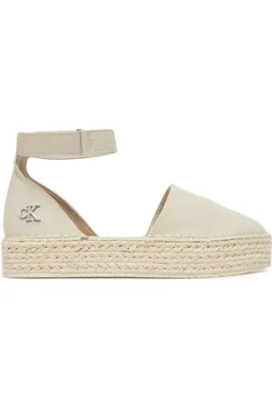 Calvin Klein Espadryle Flatform Espadrille Sling Mg YW0YW01735