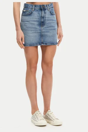 Guess Spódnica jeansowa W5GD0Q D5M4A Regular Fit