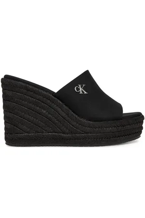 Calvin Klein Espadryle Wedge Rope Slide Mg YW0YW01699
