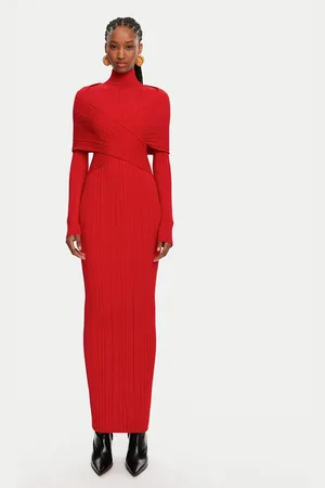 Balmain Sukienka wieczorowa DF0RR835KH70 Slim Fit