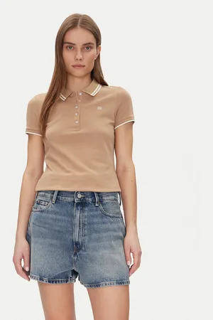 Tommy Hilfiger Polo Feminine Sporty Slim Polo Ss WW0WW44517 Regular Fit