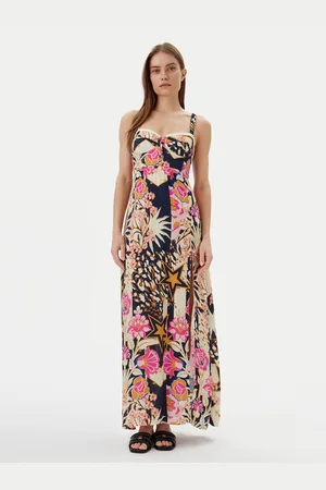 Maaji Sukienka letnia Patchwork Rose Evangeline PT2638CLD001 Regular Fit