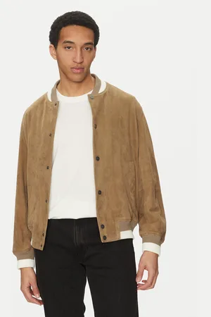 HUGO BOSS Kurtka skórzana Ledam 50534326 Relaxed Fit
