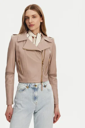Elisabetta Franchi Kurtka skórzana GD-47Z-51E2-V1200 Regular Fit