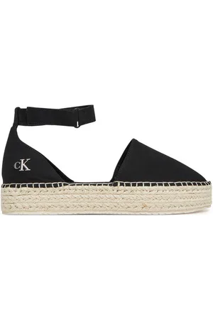 Calvin Klein Espadryle Flatform Espadrille Sling Mg YW0YW01735