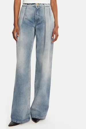 Balmain Jeansy DF0ML095DF17 Loose Fit