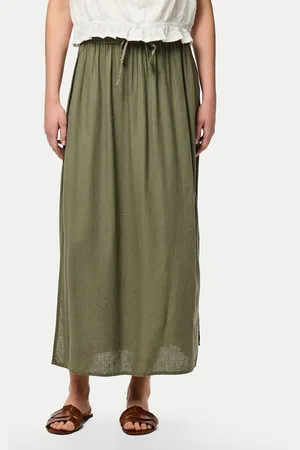 Pieces® Spódnica midi Pia 17151888 Regular Fit