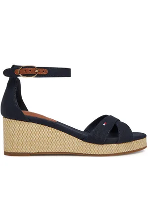 Tommy Hilfiger Sandały Flag Criss-Cros Mid Wedge Espad FW0FW08481