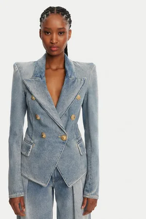 Balmain Marynarka DF0SI509DF17 Regular Fit
