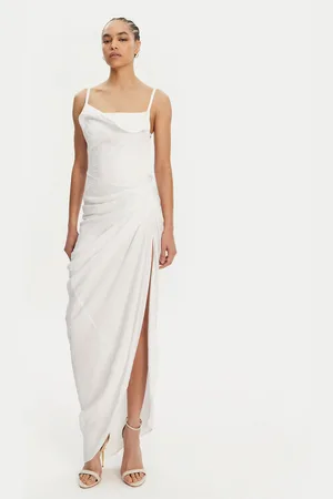 Jacquemus Sukienka wieczorowa 21E243DR001-1020 Regular Fit