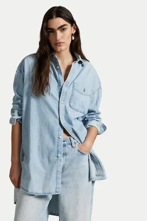 Ralph Lauren Koszula jeansowa 211964726001 Oversize
