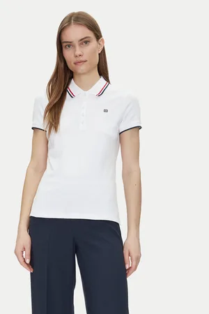 Tommy Hilfiger Polo Feminine Sporty Slim Polo Ss WW0WW44517 Regular Fit