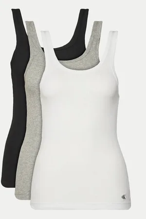 Calvin Klein Komplet 3 topów LV00QS7493 Regular Fit
