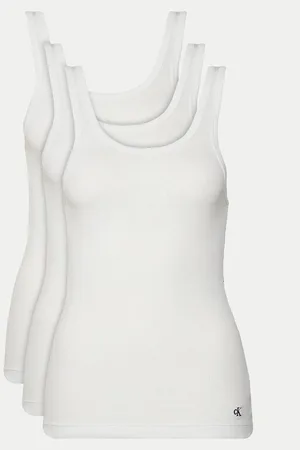 Calvin Klein Komplet 3 topów LV00QS7493 Regular Fit