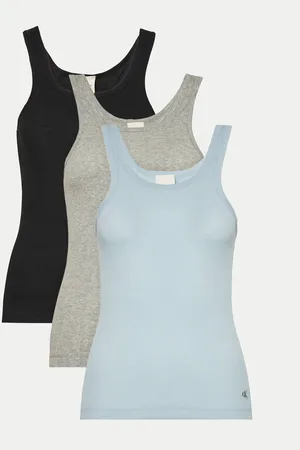 Calvin Klein Komplet 3 topów LV00QS7493 Regular Fit