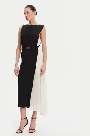 SIMONA CORSELLINI Sukienka koktajlowa P25CPAB01001 Slim Fit