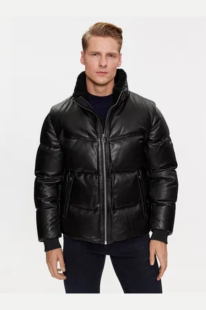 HUGO BOSS Kurtka skórzana Mufaro 50504925 Regular Fit
