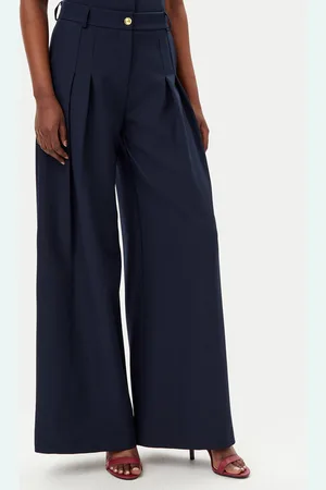 Maryley Spodnie materiałowe 25EB579/43BL Regular Fit