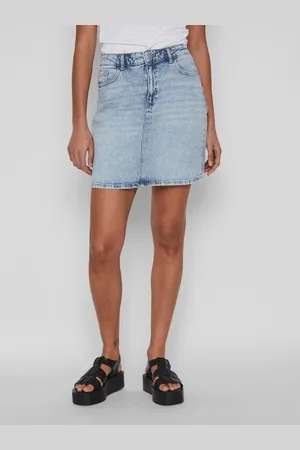 VILA Spódnica jeansowa Kaja 14084735 Regular Fit