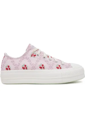 Converse Trampki Chuck Taylor All Star Lift Platform Rose Cross Stitch A13660C