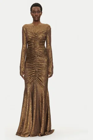 Norma Kamali Sukienka wieczorowa ST4243SQE38151 Slim Fit