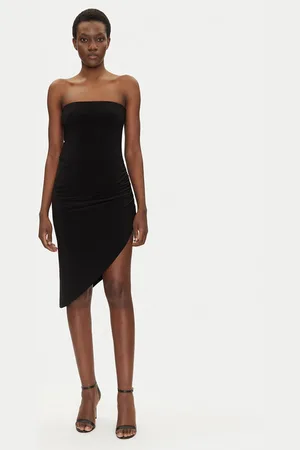 Norma Kamali Sukienka koktajlowa KK4223PL949001 Slim Fit