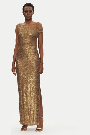 Norma Kamali Sukienka wieczorowa ST4243SQG69151 Slim Fit