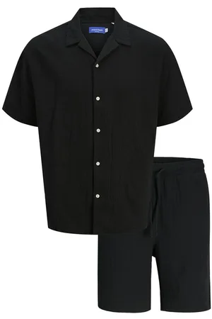 JACK & JONES Komplet koszula i szorty materiałowe Easter 12281255 Relaxed Fit