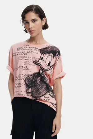 Desigual T-Shirt Donald 25SWTKAH Loose Fit
