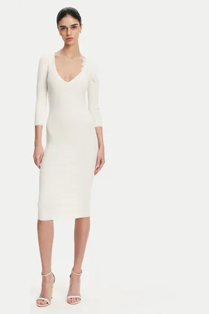 Elisabetta Franchi Sukienka dzianinowa AM-52B-51E2 Slim Fit