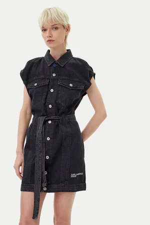 Karl Lagerfeld Sukienka jeansowa A2W13023 Regular Fit