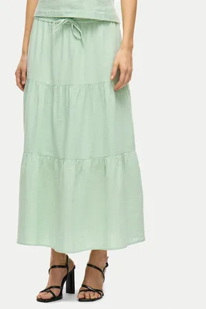 VILA Spódnica maxi Lania 14105428 Regular Fit