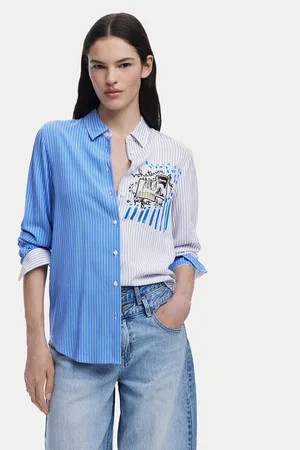Desigual Koszula A Perfect Ride 25SWCW36 Regular Fit