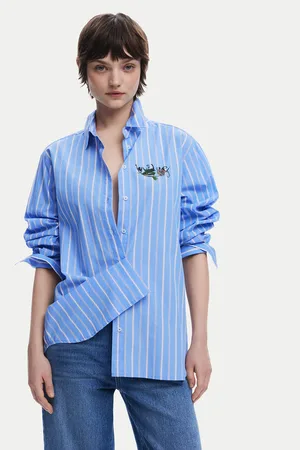 Desigual Koszula Dont Do It 25SWCW16 Loose Fit