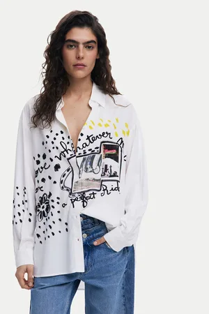 Desigual Koszula Persefone 25SWCW41 Loose Fit