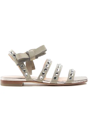 AGL ATTILIO GIUSTI LEOMBRUNI Sandały Crystal Flat D667034PCKG0869507