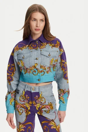 VERSACE Kurtka jeansowa 78HAS4P0 Relaxed Fit
