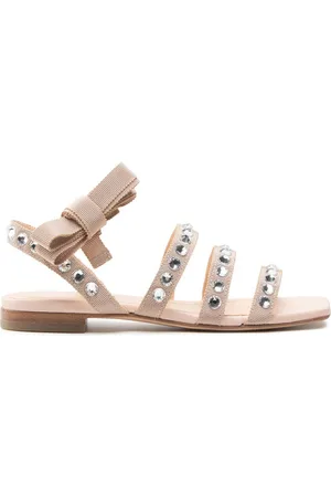 AGL ATTILIO GIUSTI LEOMBRUNI Sandały Crystal Flat D667034PCKG085F643