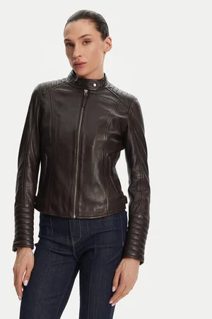 Serge Pariente Kurtka skórzana Louise Slim Fit