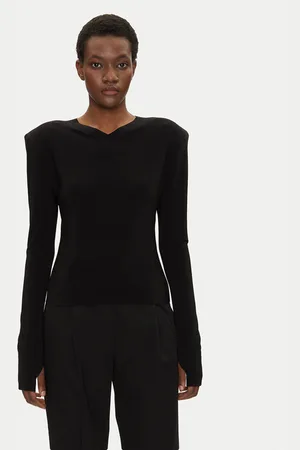 Norma Kamali Bluzka KK4246PLF32001 Regular Fit