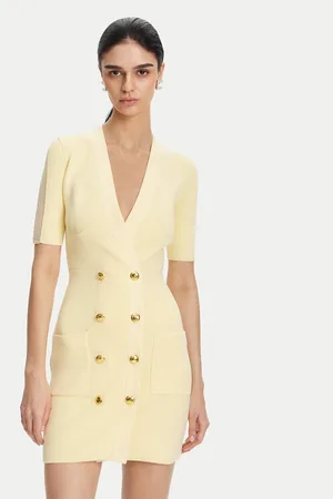 Elisabetta Franchi Sukienka dzianinowa AM-66S-51E2 Regular Fit