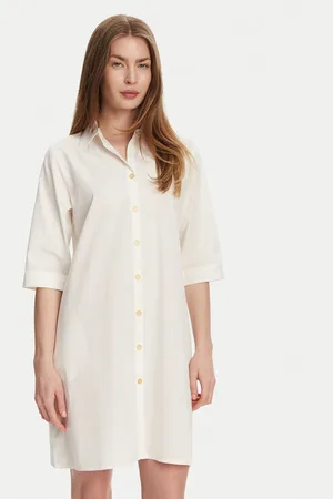 Selmark Sukienka koszulowa BM033 Relaxed Fit