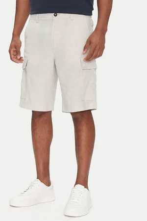 HUGO BOSS Szorty materiałowe Sisla-9-Cargo-Shorts 50536888 Tapered Fit